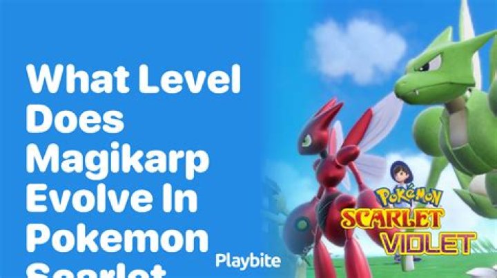 Can a level 20 Magikarp still evolve?