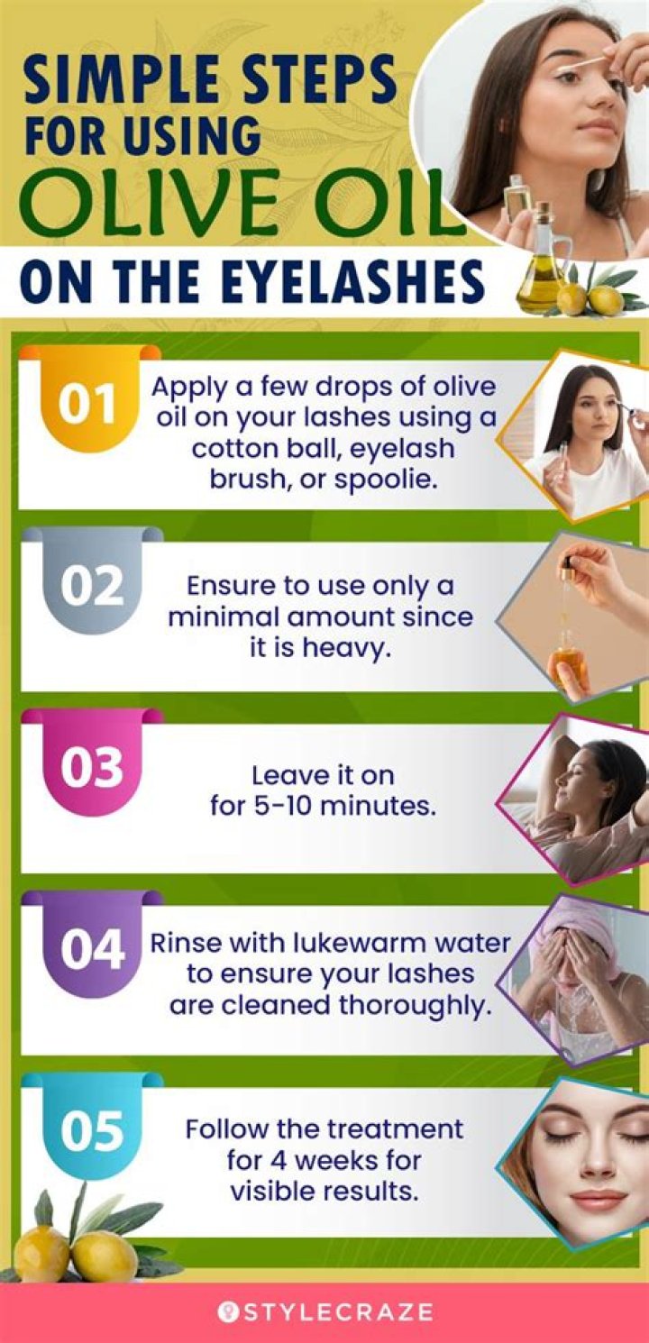 Can I leave olive oil on my eyelashes overnight?