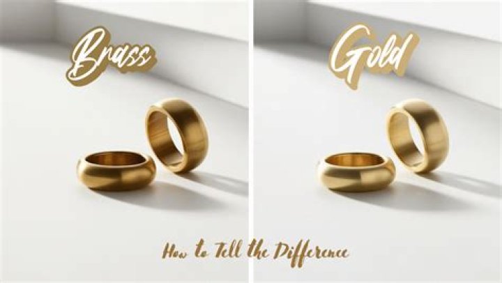 How can you tell the difference between brass and gold?