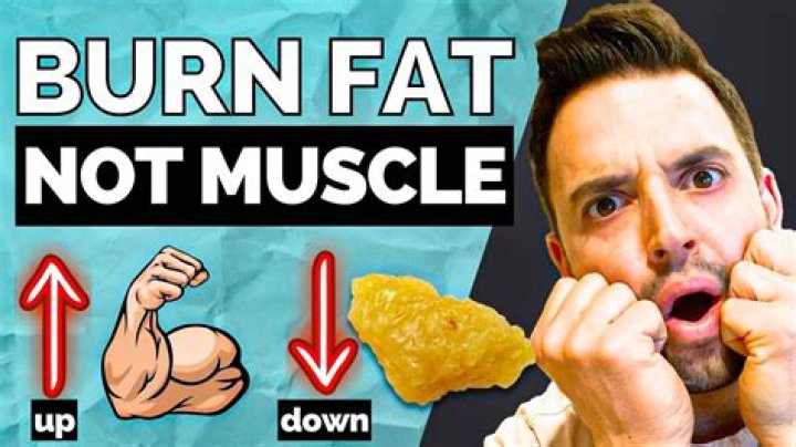 How do I burn fat and not muscle?
