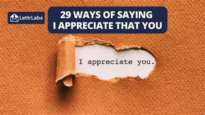 How do you appreciate an interviewer?