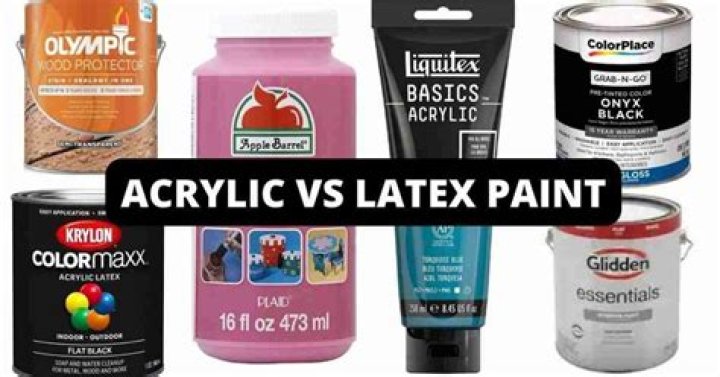 Is acrylic latex paint the same as acrylic paint?