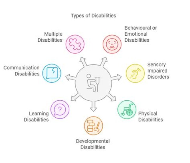 What are the 6 types of disabilities?