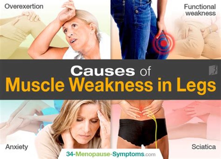 What disease causes weakness in the legs?
