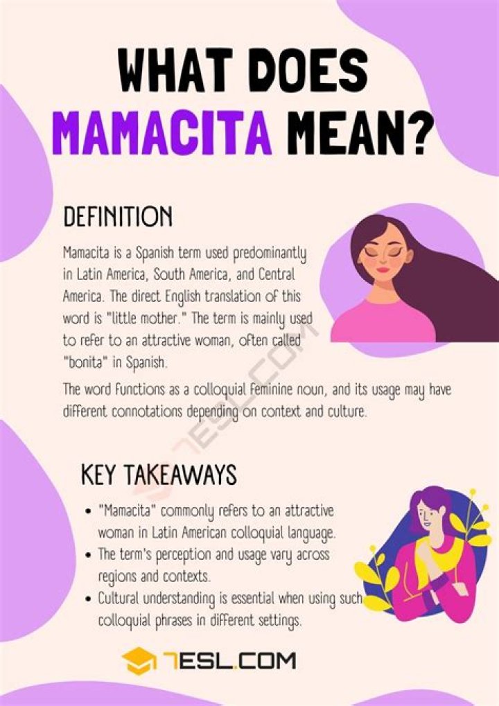 What does Mamacita mean?