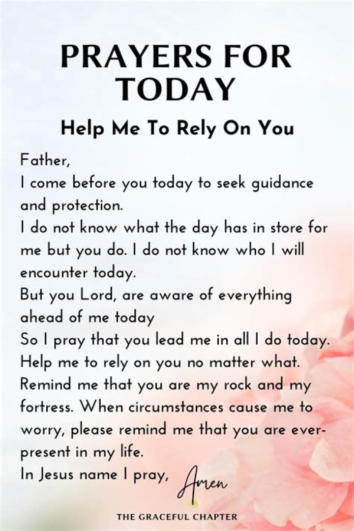 What is a good prayer to pray everyday?