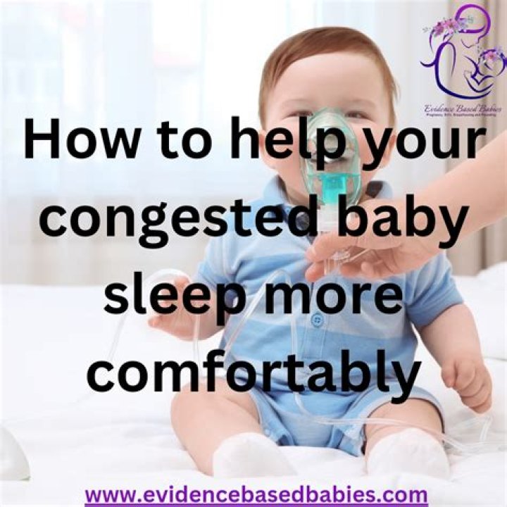 What position should a congested baby sleep in?